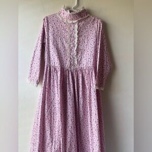 SCARLET DARKNESS Colonial Petite Floral Dress 7-8 year Small Medium 120